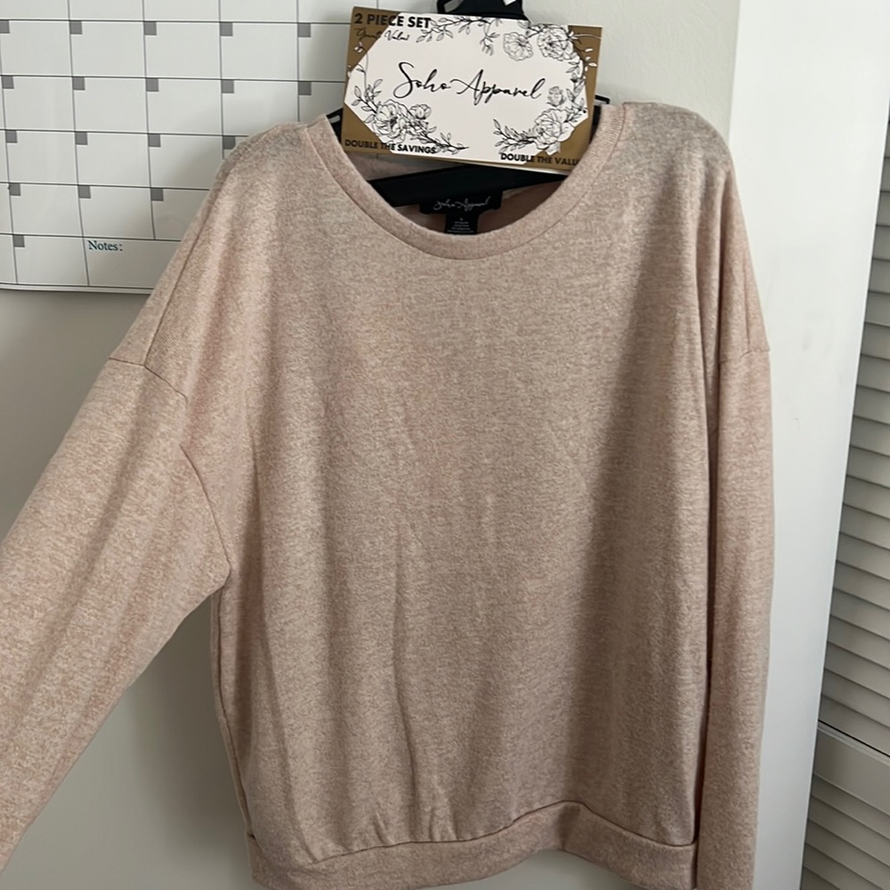 Sweatshirt and shirt set